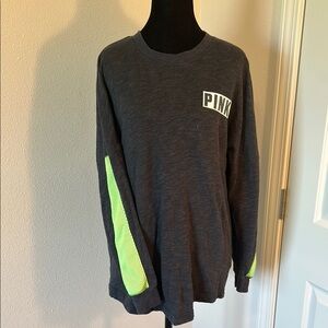 PINK Long Sleeve Shirt with Neon Accents